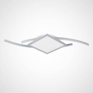 Lucande - Tiaro LED Square Plafonieră 42,5 Silver