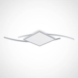 Lucande - Tiaro LED Square Plafonieră 56,6 CCT Silver