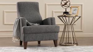 Atelier Del Sofa, Fotoliu Yamac gri închis 76/87/91 cm