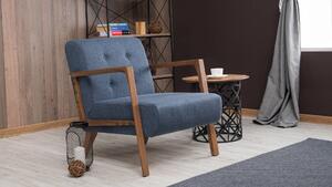 Atelier Del Sofa, Fotoliu Yunus albastru 69/83/80 cm
