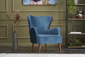 Atelier Del Sofa, Fotoliu Ada albastru 73/80/87 cm