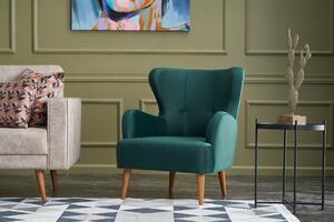 Atelier Del Sofa, Fotoliu Ada verde 73/80/87 cm