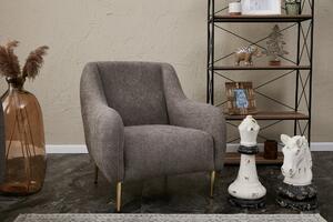 Atelier Del Sofa, Fotoliu Aergul gri-auriu 77/70/77 cm