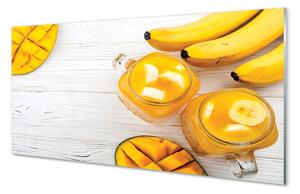 Tablouri pe sticlă Mango banane periuță