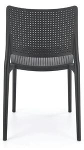 Scaun K514, negru, polipropilena, 42x55x79 cm