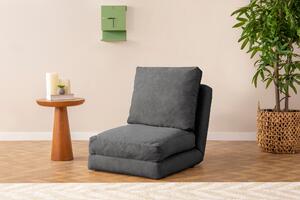 Atelier Del Sofa, Fotoliu extensibil Deniz gri 60/68/62 cm