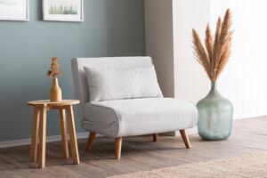 Atelier Del Sofa, Fotoliu extensibil Emel crem 80/79 cm