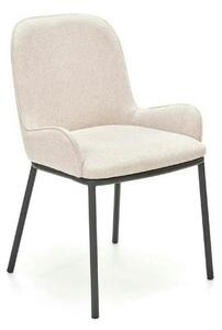 Scaun K481, alb/negru, stofa clasica/metal, 54x60x83 cm