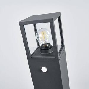 Lucande - Klemens Short Lampă de Grădină de Exterior IP54 w/Sensor Graphite