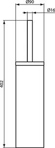 Ideal Standard IOM perie de toaletă stativ oţel A9108MY
