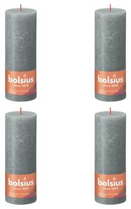 Bolsius Lumânări bloc rustice Shine, 4 buc., verde eucalipt, 190x68 mm 103668850360