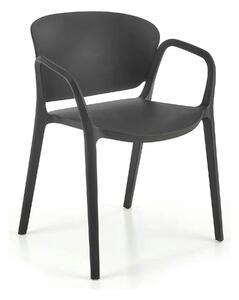 Scaun K491, negru, polipropilena, 60x56x76 cm