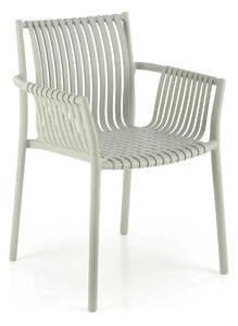 Scaun K492, gri, polipropilen, 60X56X84 cm