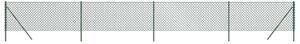 Gard de plasă de sârmă, verde, 0,8x10 m