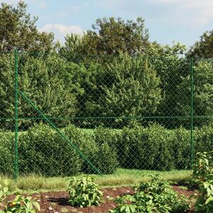 Gard de plasă de sârmă, verde, 2,2x25 m
