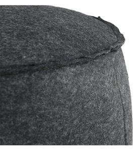 Taburet, material textil gri/maro, RAGIN