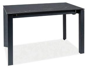 Masa extensibila METROPOL CERAMIC, negru, sticla securizata/ceramica