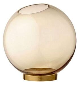 AYTM - Globe vase w. stand Ø10 Amber/Gold AYTM