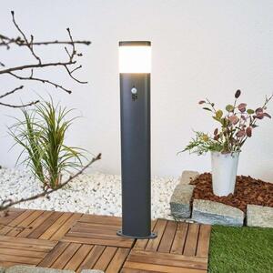 Lindby - Marius LED Lampă de Grădină w/Sensor Dark Grey Lindby