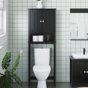 Depozitare deasupra toaletei „BERG” negru 60x27x164,5 cm lemn