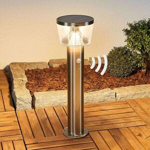 Lindby - Antje LED Celulă Solară Lampă de Grădină w/Sensor Stainless Steel Lindby