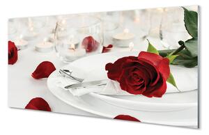 Tablouri acrilice Roses lumânări cină