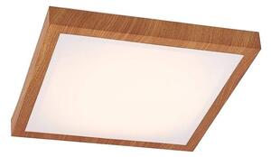 Lindby - Vaino LED Plafonieră L37,5 Light Wood/White Lindby