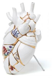 Seletti - Kintsugi Porcelain Heart Vase Love In Bloom