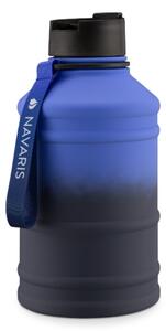 Sticla de apa din otel inoxidabil Navaris cu un singur perete, 2.2 litri, Albastru, 53701.04