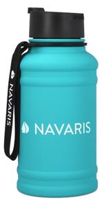 Sticla de apa din otel inoxidabil Navaris cu un singur perete, 1.3 litri, Albastru, 52873.37