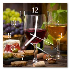 Ceas de perete din sticla pătrat Pahare de vin pahare de Alimente și băuturi Multi-colorat