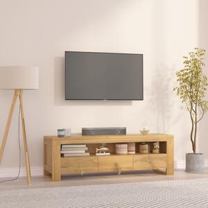 Comodă TV, 110x30x35 cm, lemn masiv de tec