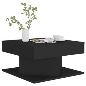 Măsuță de cafea, negru, 57x57x30 cm, lemn prelucrat