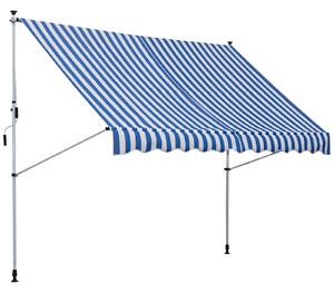 Outsunny Copertina Retractabilă cu Brațe și Manivelă, Rezistentă la Intemperii, Metal și Poliester, 300x150 cm | Aosom Romania