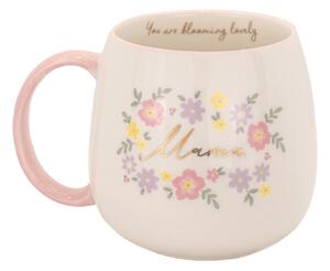 Cană roz-deschis din porțelan 450 ml Mama You Are Blooming – Sass & Belle