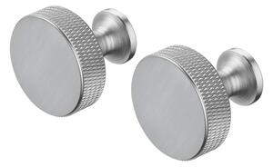 Cârlige argintiu-mat 2 buc. de montat pe perete din metal Rof – Blomus