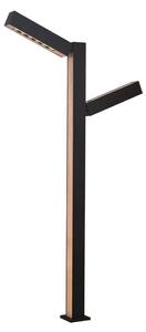 Lucande - Taskalin 2 Lampă de Grădină H90 Black/Wood Lucande