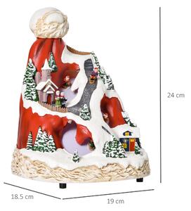 HOMCOM Sat de Craciun Luminos , Decoratiune de Craciun cu Lumini LED Colorate, figurina de craciun | AOSOM RO