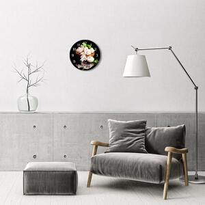 Ceas de perete din sticla rotund Ciuperci Bucătărie Multi-colorat