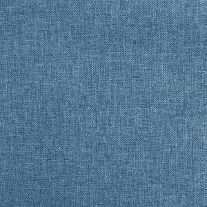 Scaun de birou pivotant, albastru, material textil