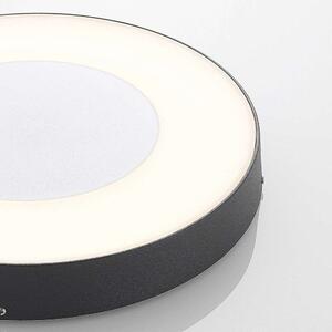 Lucande - Sora LED Round Plafonieră de Exterior w/Sensor Dark Grey