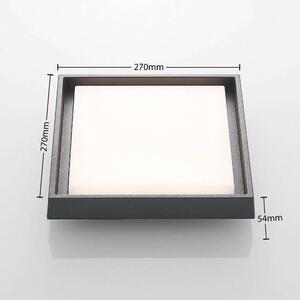 Lucande - Birta LED Square Plafonieră de Exterior 27x27 Dark Grey