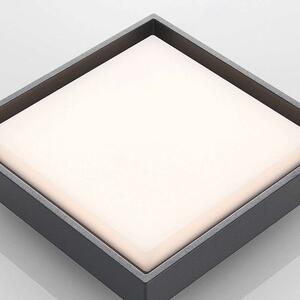 Lucande - Birta LED Square Plafonieră de Exterior 27x27 Dark Grey Lucande