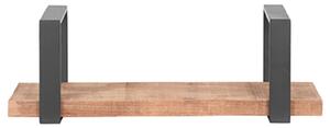 LABEL51 Raft de perete Slam, 60x23x20 cm, lemn/metal ars, M MT-2284