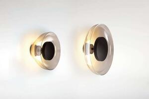 Lampefeber - Aura Plus Aplică de Perete On/Off Transparent Smoked Marset