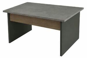 Masuta de cafea VS2 - CGA, gri/nuc, PAL melaminat, 80x60x46 cm