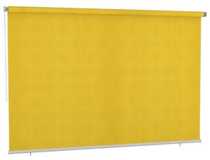 Jaluzea tip rulou de exterior, galben, 350x230 cm