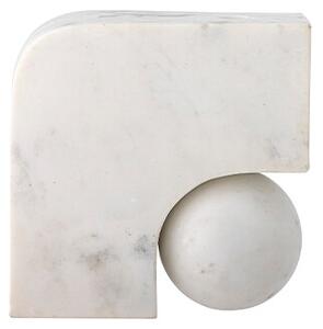 Bloomingville - Abbelin Candle Holder White/Marble Bloomingville