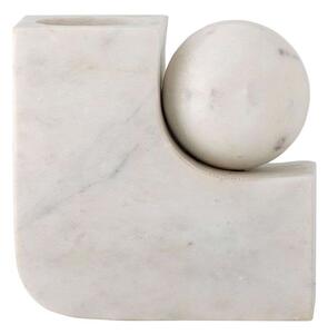 Bloomingville - Abbelin Candle Holder White/Marble Bloomingville