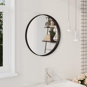Oglindă de perete, negru, 50 cm